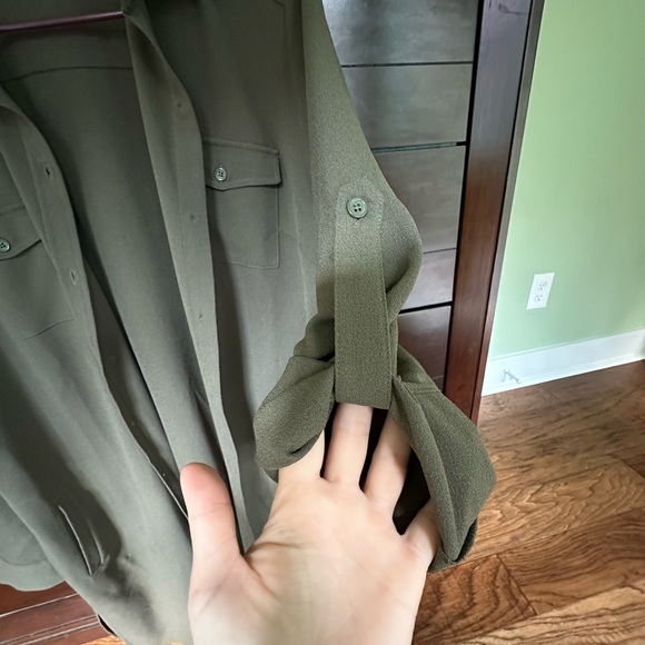 Dark Green, Long Shirt/Over Shirt/Jacket - Picture 7 of 7